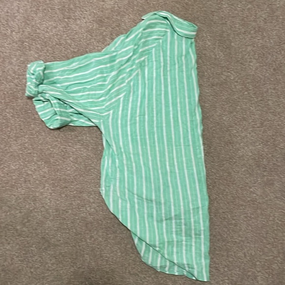 Aerie Mint Button Down - Picture 2 of 3